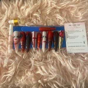 Beautiful homemade press on nails